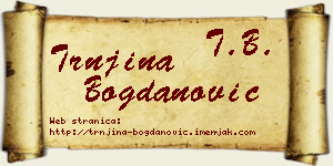 Trnjina Bogdanović vizit kartica